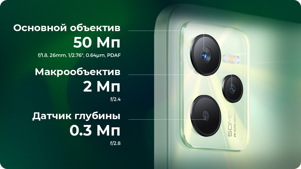 Realme C35 4/128Gb Черный Global Version