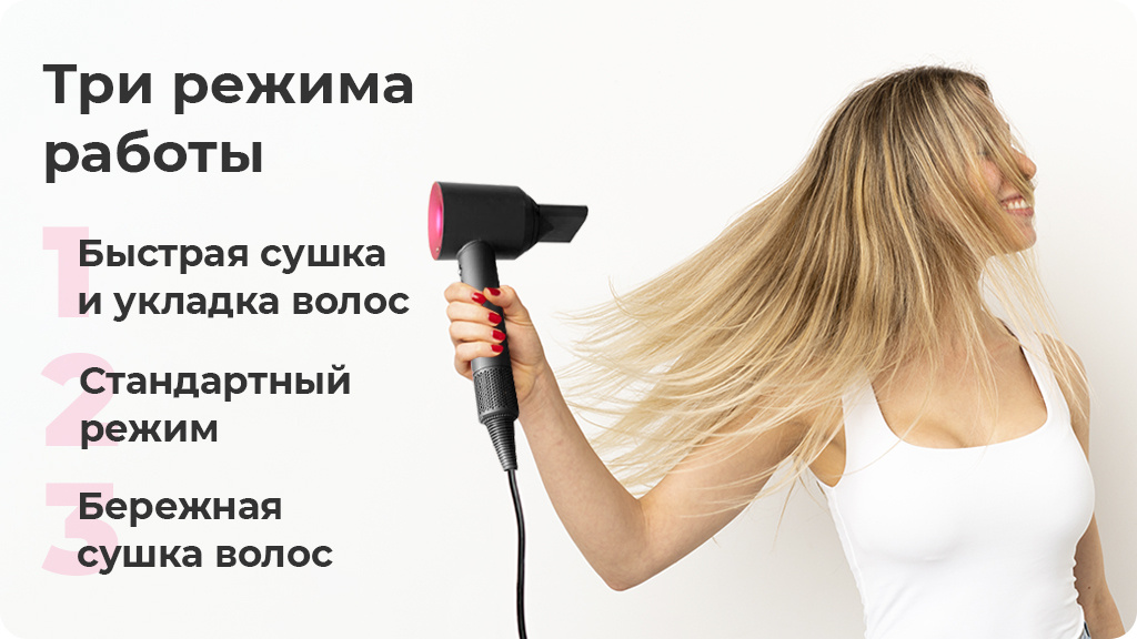 Фен Dyson Supersonic HD07 Синий